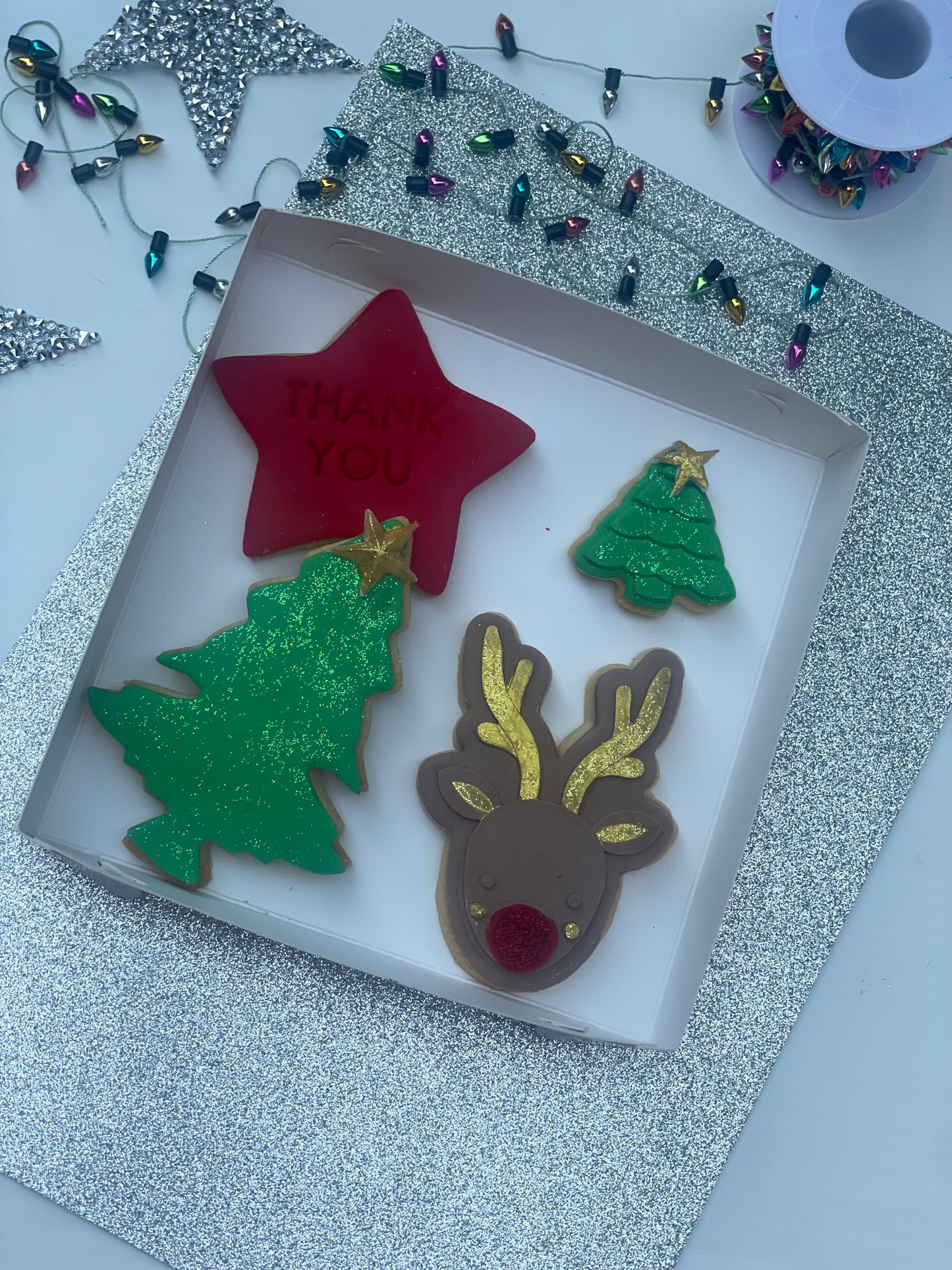 Christmas 4-Pack Gift Cookie Box